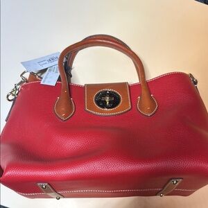 Dooney & Bourke Handle Tote 30 Red Leather Handbag NWT